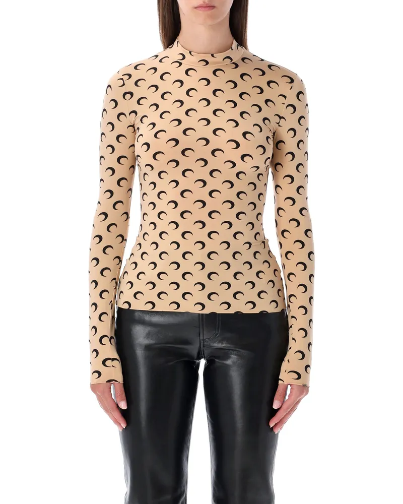 Marine Serre Top Tan