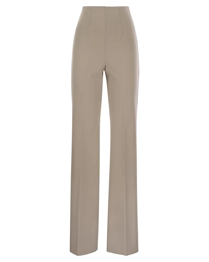 SPORTMAX Olea High Tailled Hosen in Tauchtrikot Turtledove