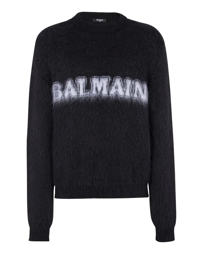 Balmain Logo -Druckspringer Schwarz