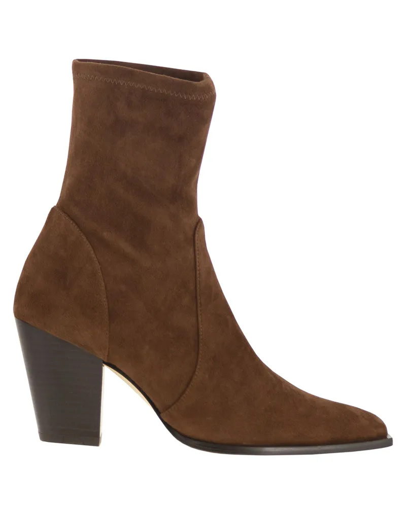 Stuart Weitzman Jolene Wildleder -Knöchelstiefel Brown