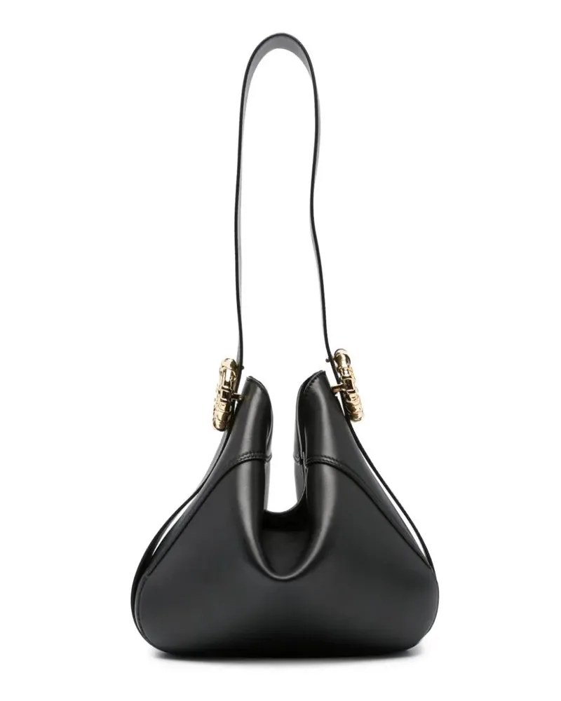 Lanvin Melodie -Umhängetasche in Leder Black