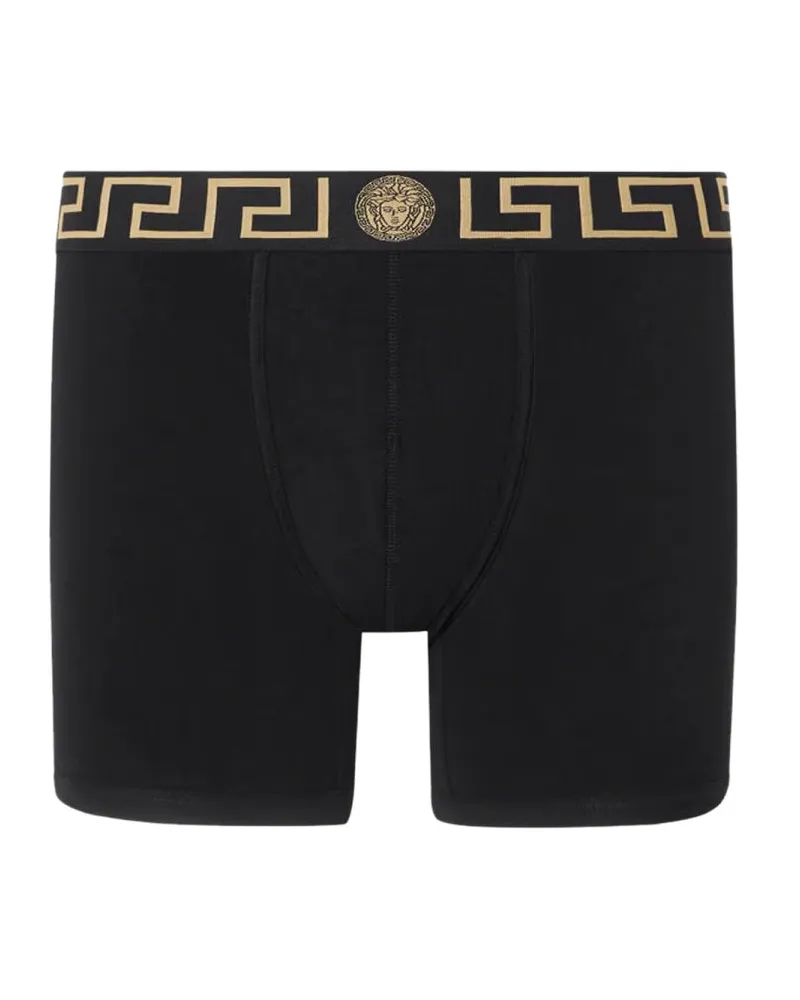 Versace Boxer Shorts mit Griechisch Black