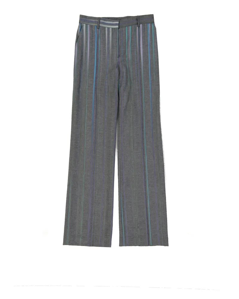 Alberta Ferretti Wolle Mischhose Gray