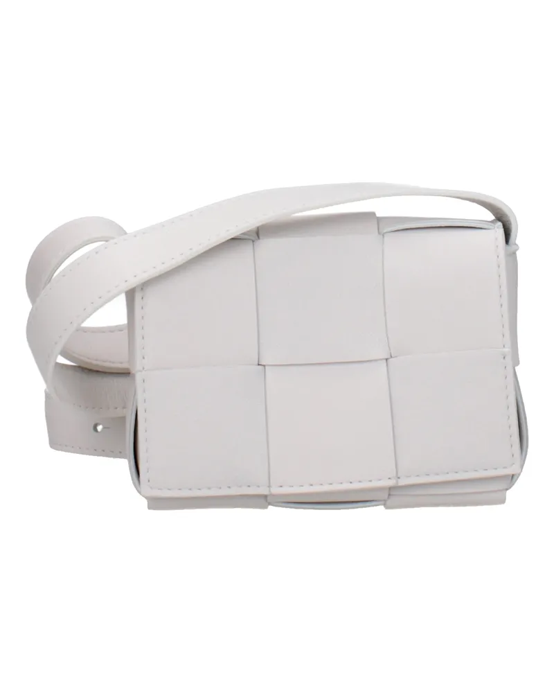 Bottega Veneta Damens Weiße Leder-Umhängetaschen -