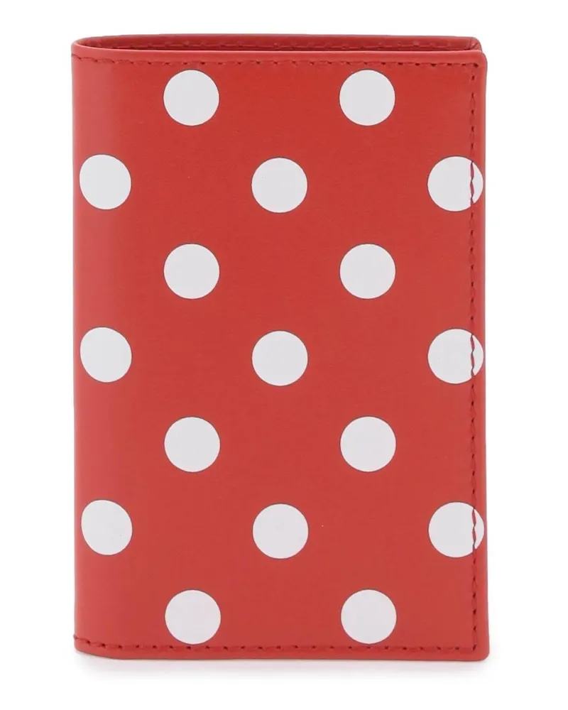 Comme des Garçons Polka Dot BIFOLD Wallet Wallet Weiß