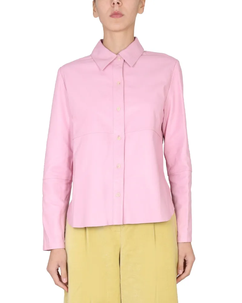 ALYSI Lederjacke Pink