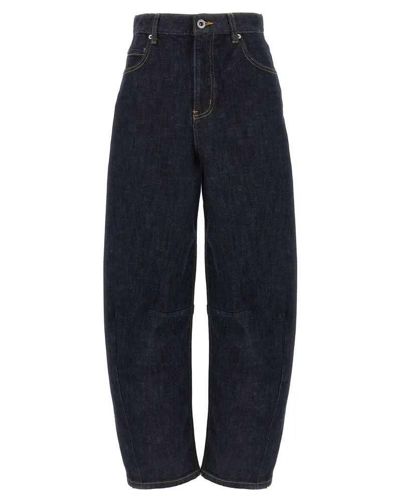 Self-Portrait Selbstporträt 'Indigo Barrel Bein' Jeans Blue