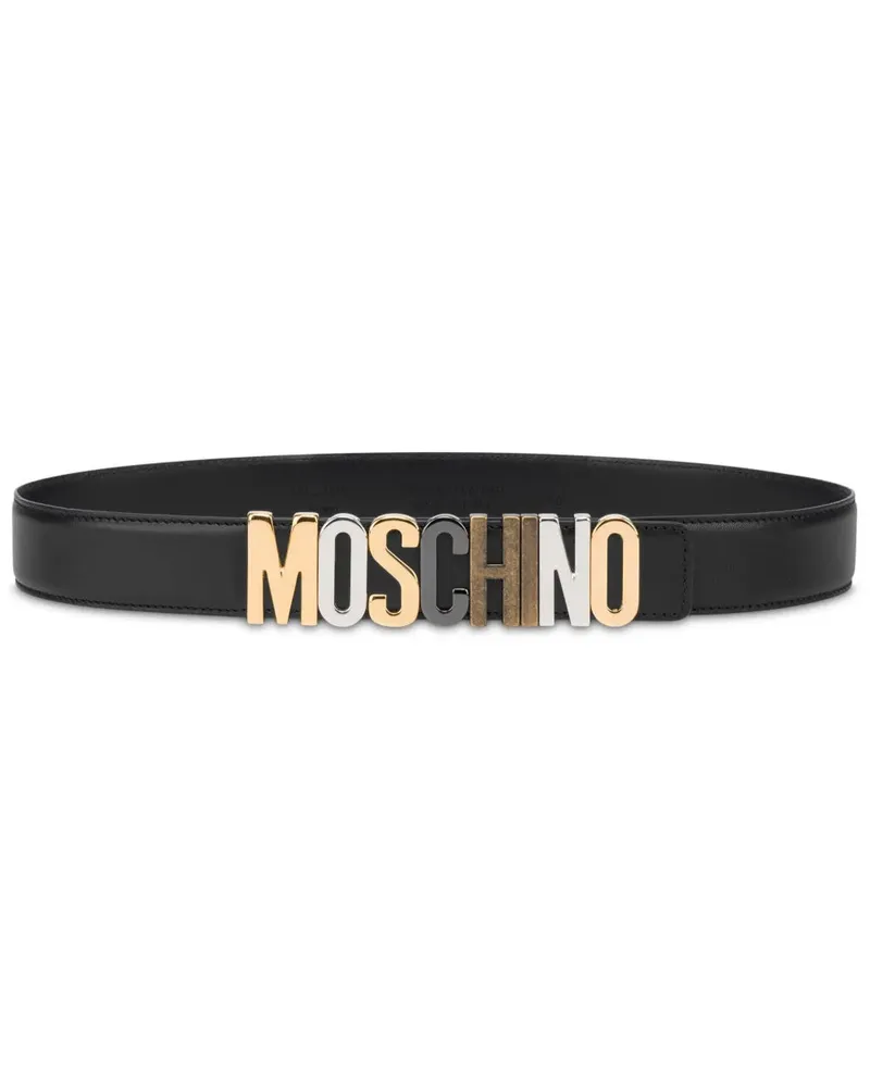 Moschino Gürtel mit Anwendung Nero