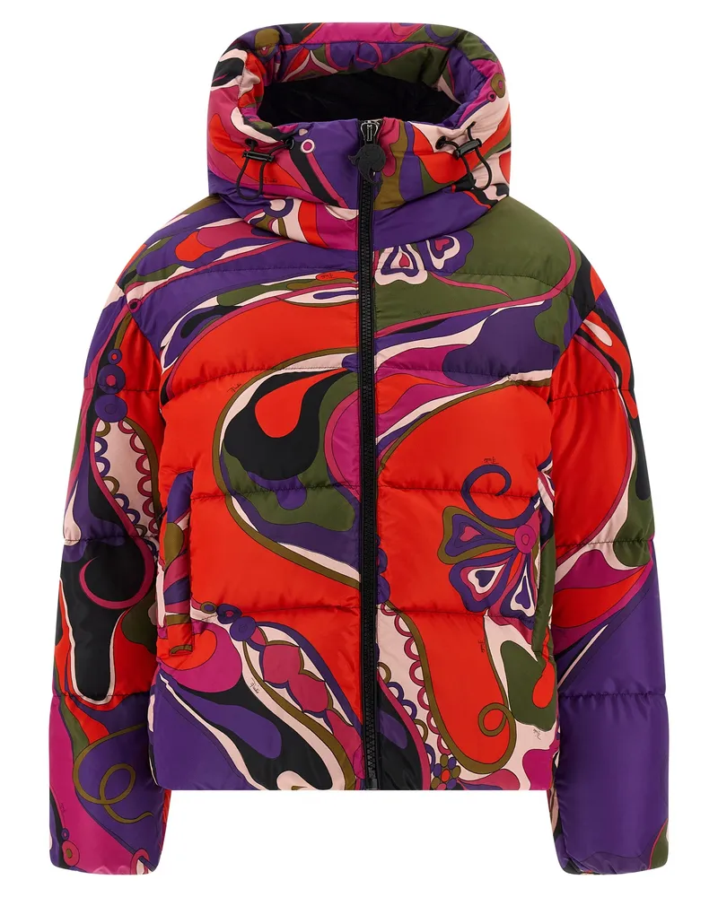 Emilio Pucci Orchidee' Daunenjacke Multicolor