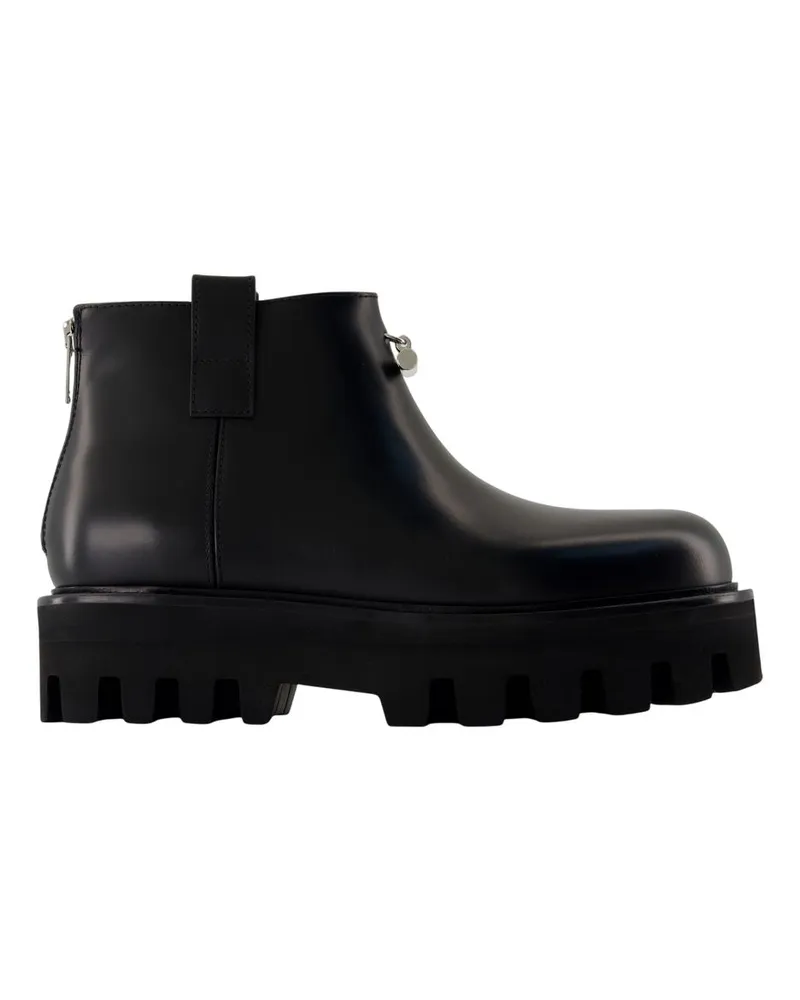 Alexander McQueen Knöchelstiefel  Leder schwarz Black