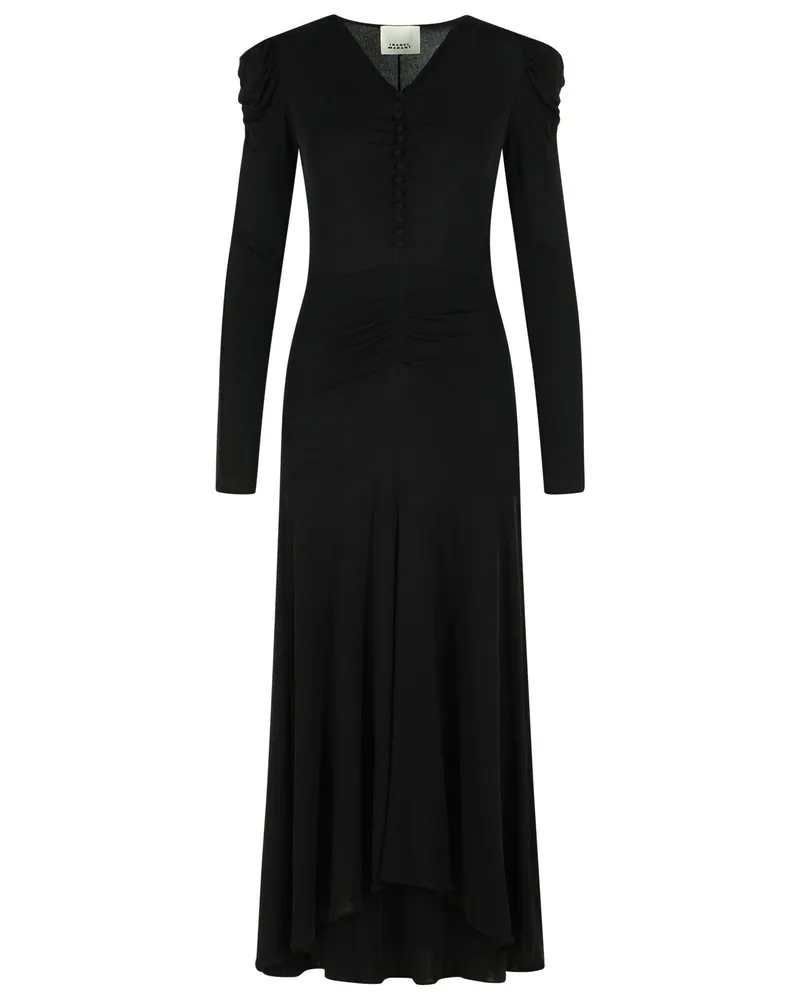 Isabel Marant Schwarzes Viskosekleid „Nejma“ von Black