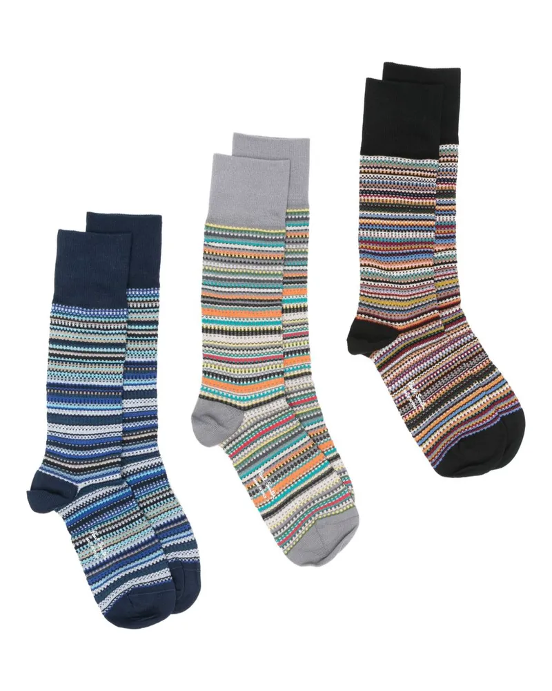 Paul Smith gedruckt Socken 3 Pack Multicolour
