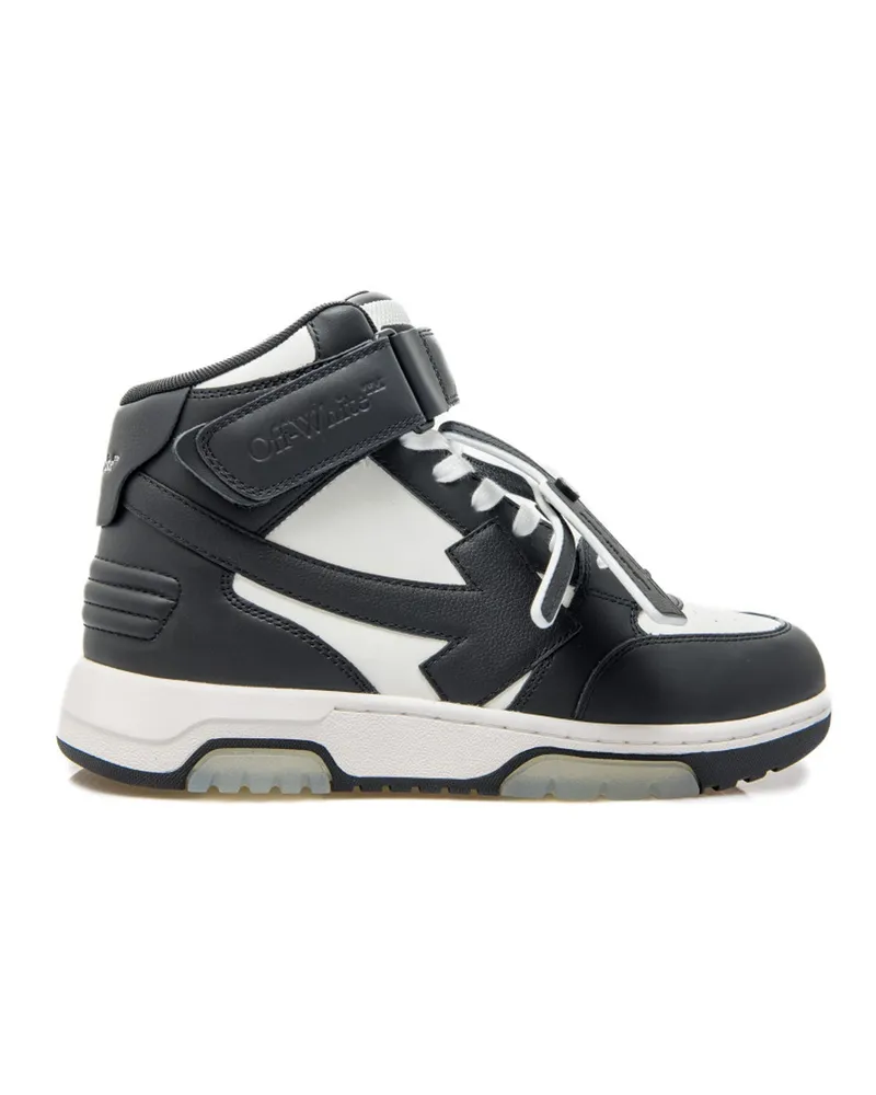 OFF-WHITE Off White Out Of Out Out Out Out Out Mid Top Sneakers Black