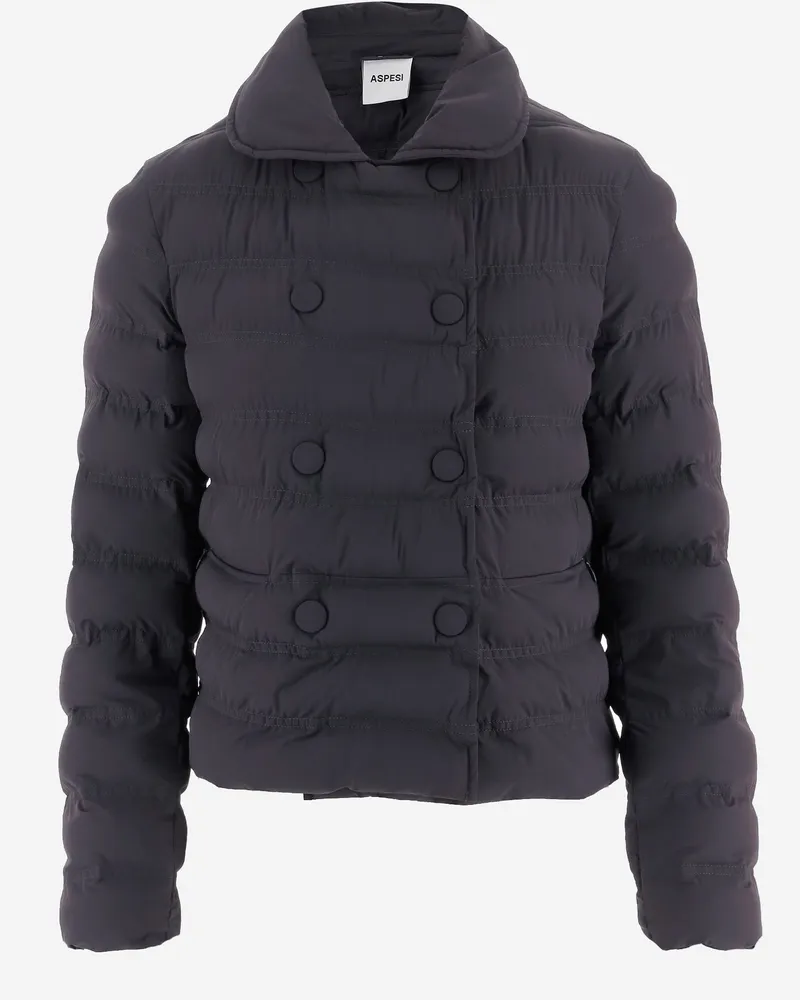 ASPESI Wattierte Jacke aus -Stretch-Nylon Blue