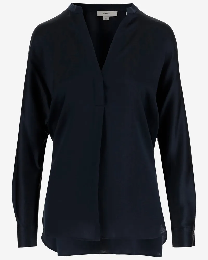 Vince Seidensatinbluse Black