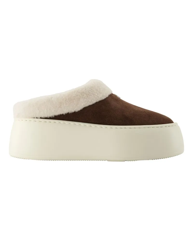 Giuseppe Zanotti Sabot  Leder Braun Brown