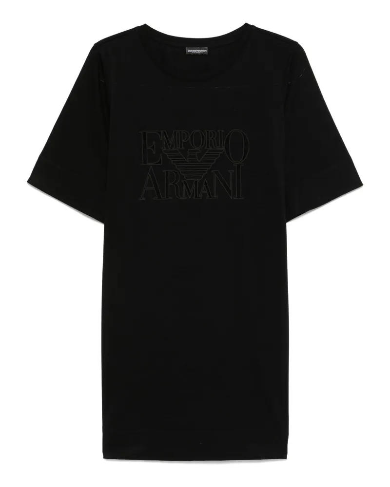 Emporio Armani Logo Strandgewand Black