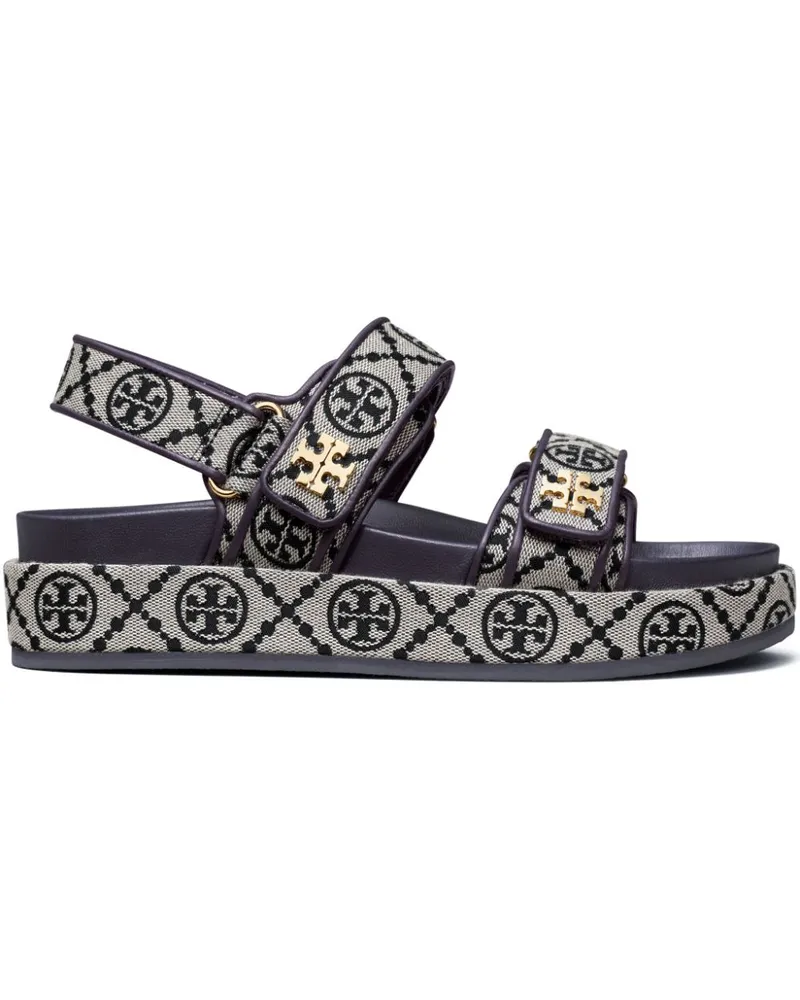 Tory Burch Kira Sport Ledersandalen Blue