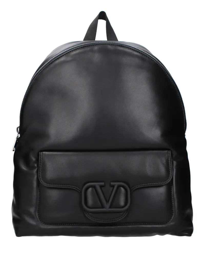 Valentino Garavani Rucksäcke und Fanny Packs Männer Leder schwarz -