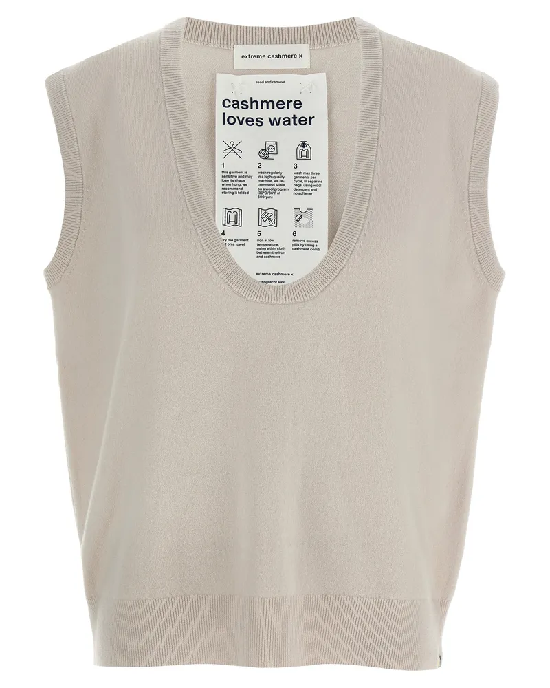extreme cashmere Extremer Kaschmir 'N.423 Lord' Weste Beige