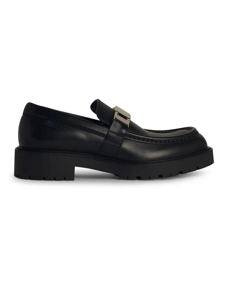Burberry Floß' schwarze Lear -Slipper Black