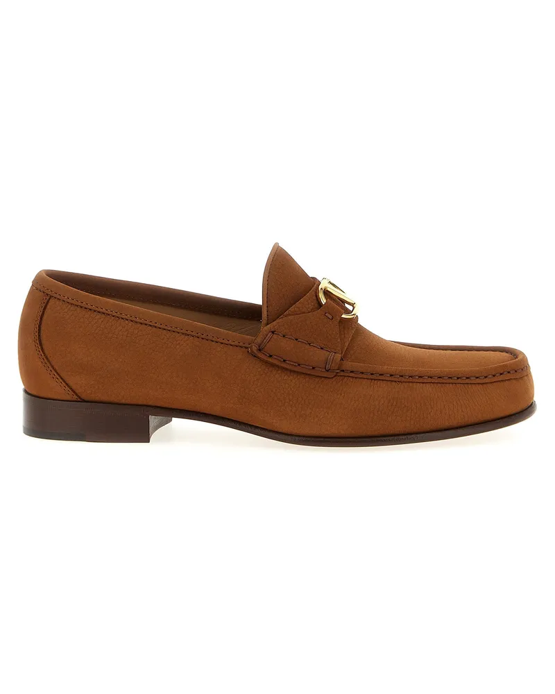 Valentino Garavani Valentino Garavani 'V Logo Signature Brown
