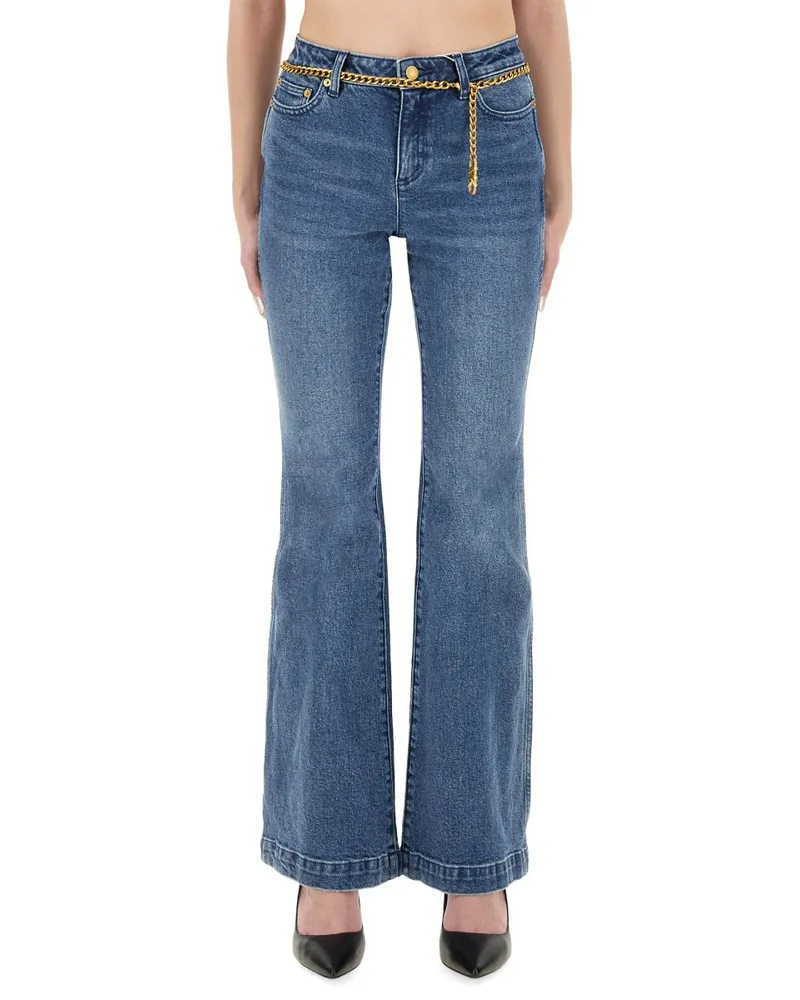 Michael Kors Michael von Michael Kors flackerte Jeans mit Gürtel aus Denim