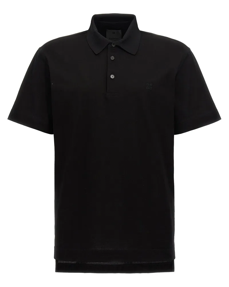 Givenchy Logo Stickhemd Polo -Hemd Black