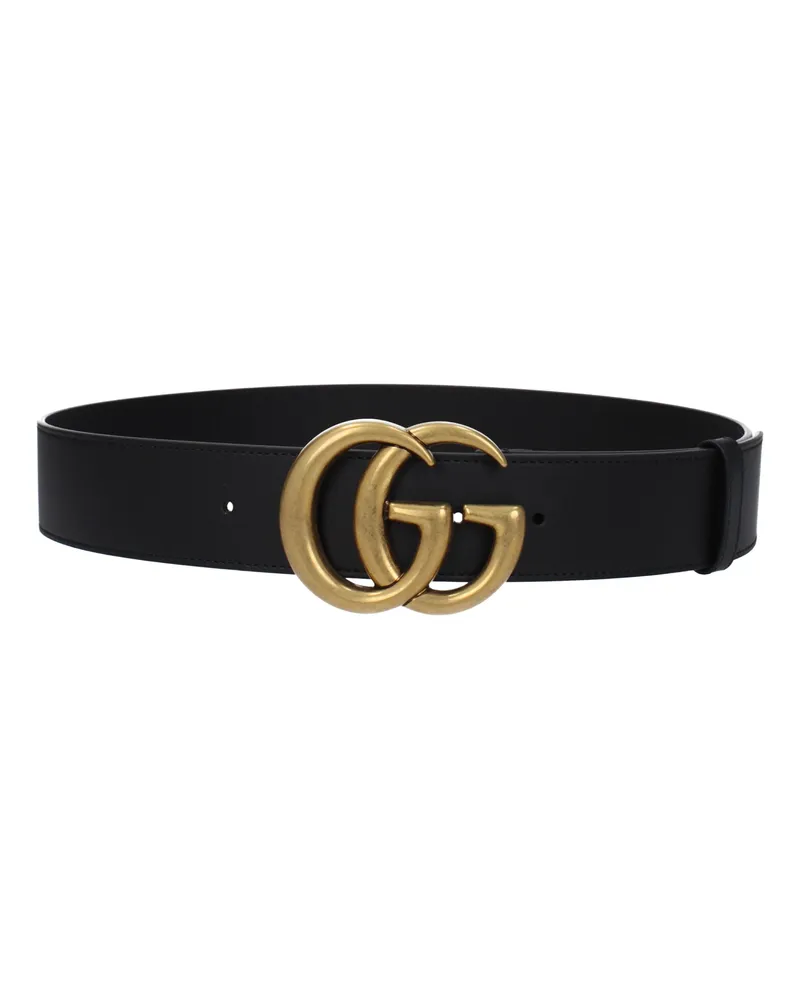 Gucci Marmont Damens Gürtel Leder Schwarz -