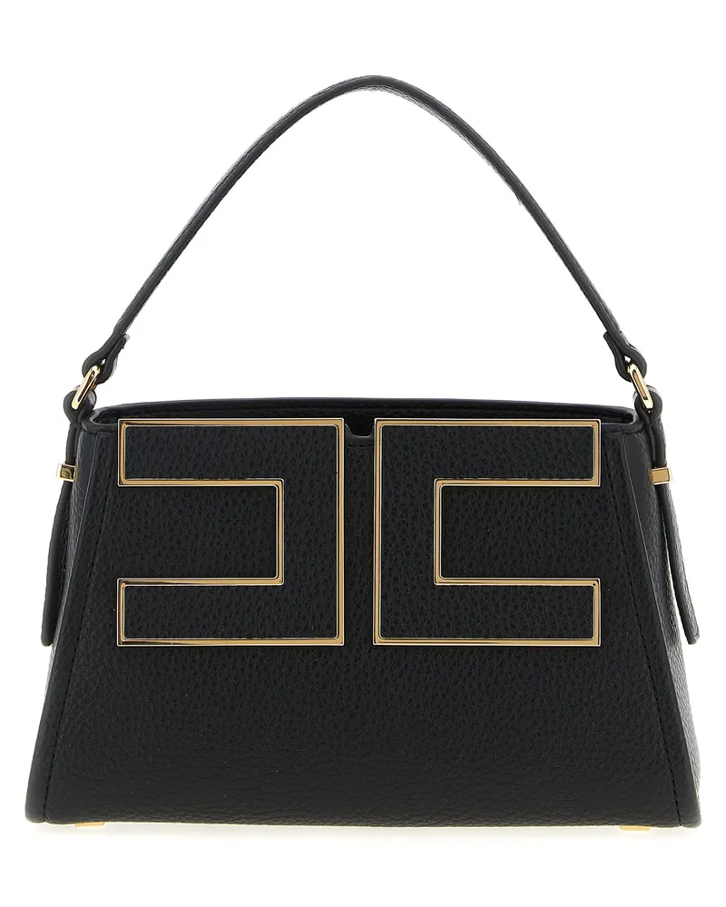 Elisabetta Franchi Small Logo Umhängetasche Black