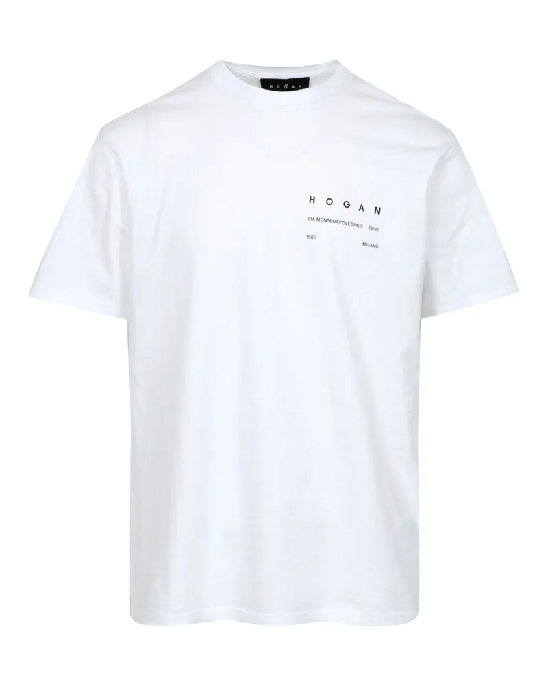 Hogan T -Shirts und Polos weiß White