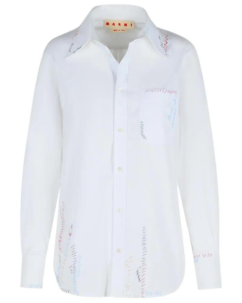 Marni weiße Baumwollhemd White