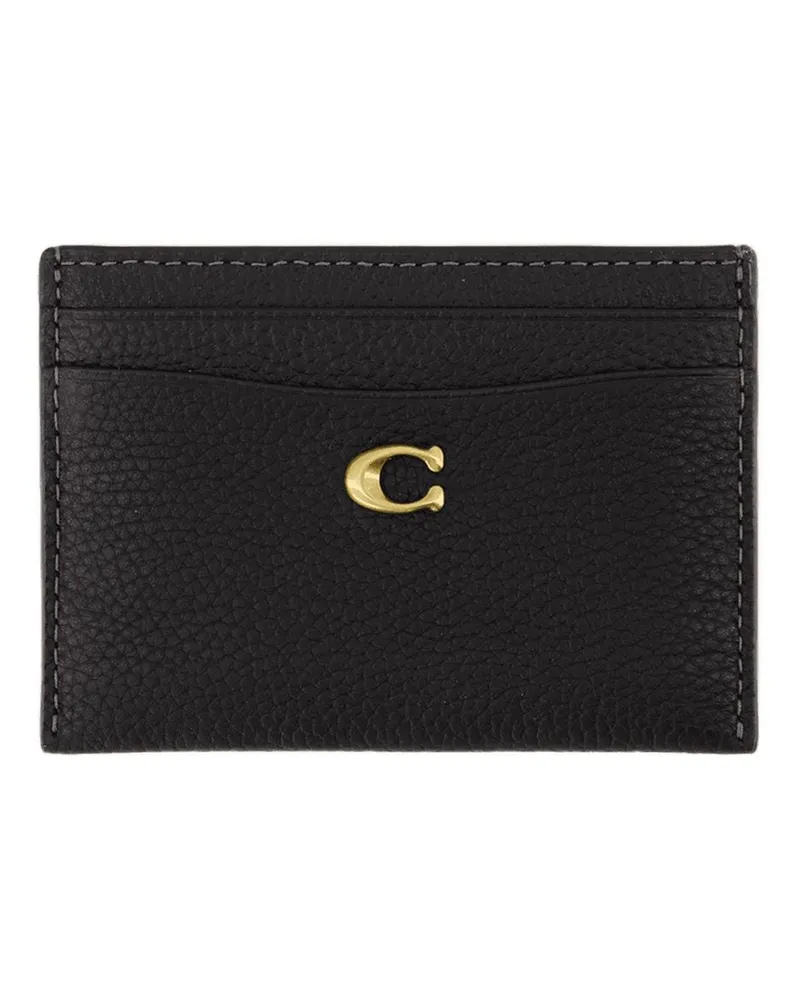 Coach Essential Kartenhalter  Leder schwarz Schwarz