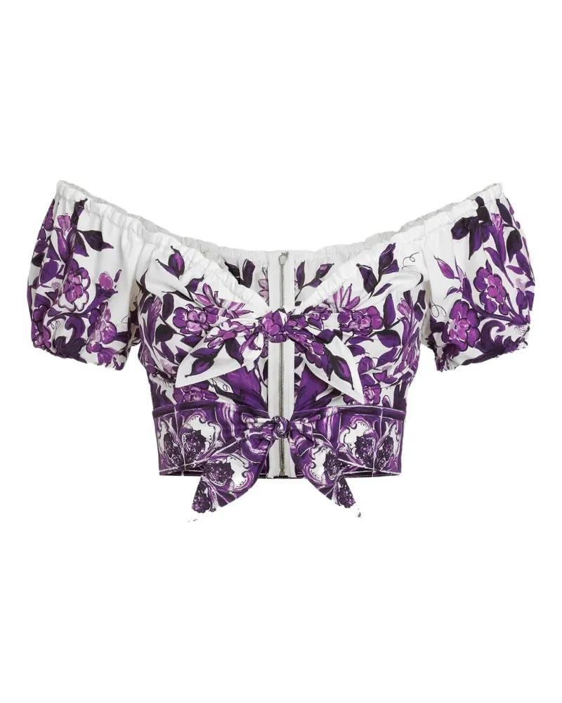 Dolce & Gabbana Bluse mit Majolika-Print I13tn