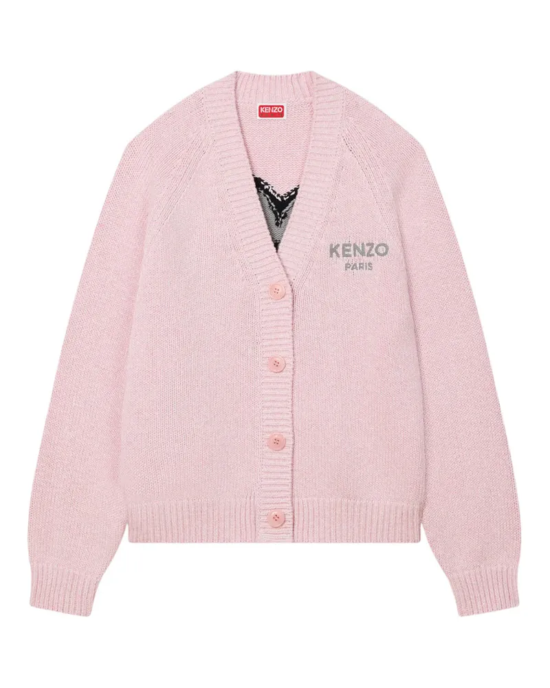 Kenzo Cardigan mit "Boke Flower" Stickerei Pastel