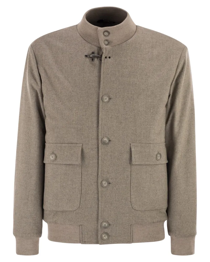 Fay Virgin Woll Bomberjacke Beige