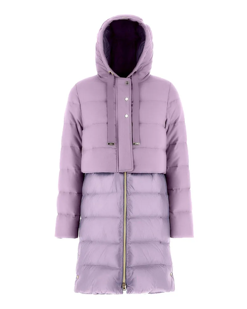 Herno Herno Daunenmantel aus Wolle Lilac