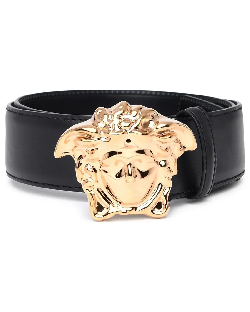 Versace Black Lear la Medusa Belt medusa