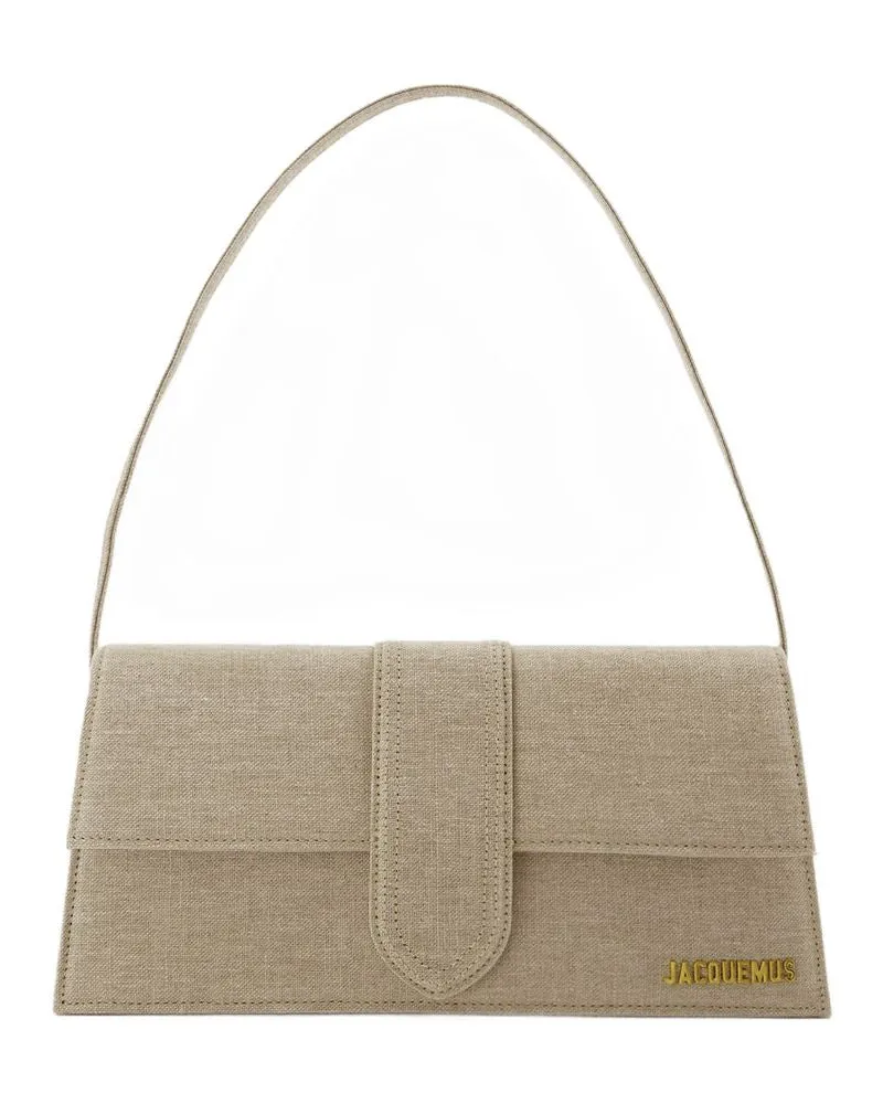 Jacquemus Le Bambino langer Tasche  Leder leichtes Beige Beige