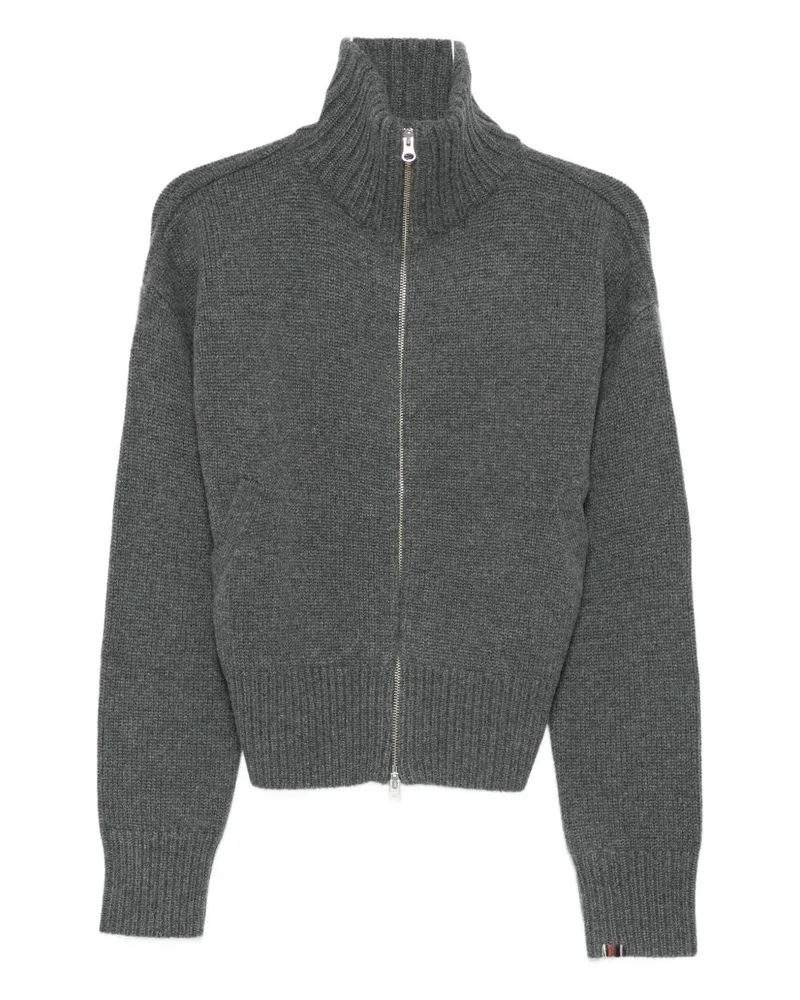 extreme cashmere Extreme Kaschmir -Kaschmir -Strickjacken mit Reißverschluss Grey