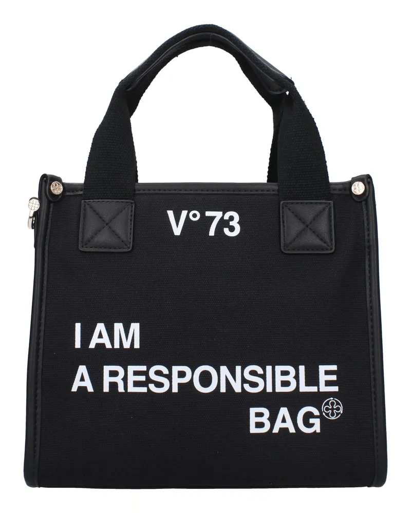 V°73 V ° 73 Handtaschen Verantwortung bis Frauen Stoff schwarz -