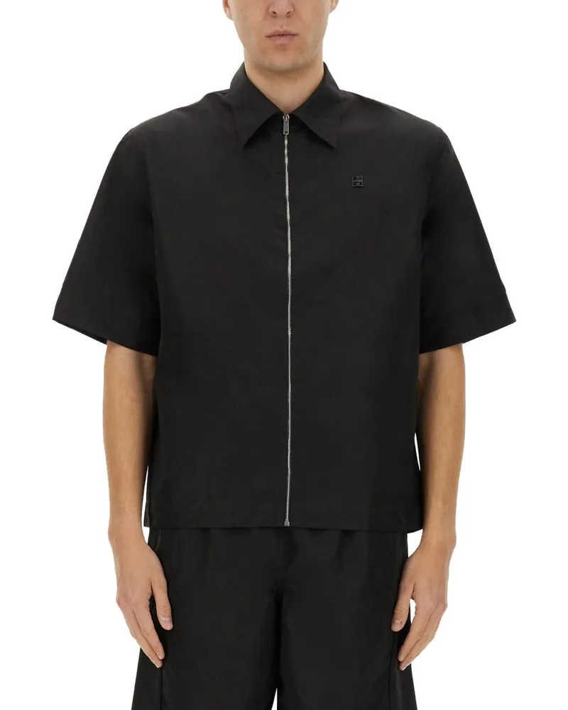 Givenchy Casual Shirt mit Reißverschluss Black