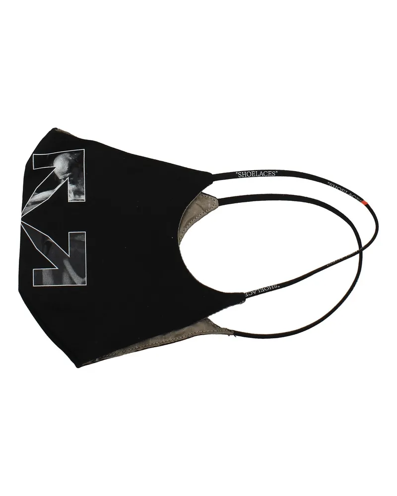 OFF-WHITE Off White Gesichtsmaske Herrens Baumwolle Schwarz -