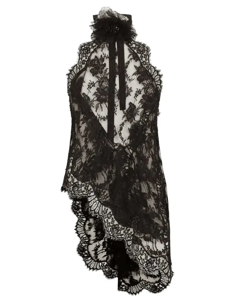 Dolce & Gabbana Bluse mit Blumenspitze N0000