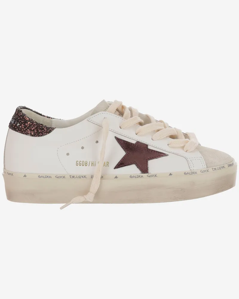 Golden Goose Golden Gänseballstar Leder -Turnschuhe Brown