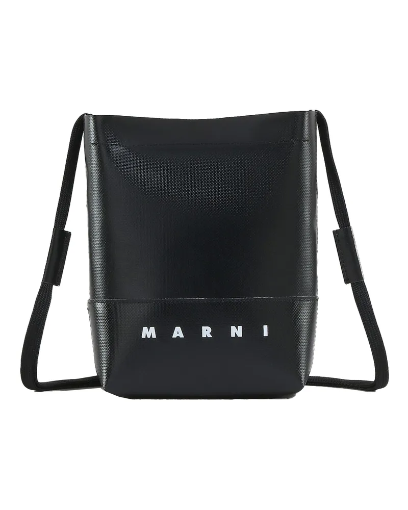 Marni Borsa A Tracolla Nera Con -Logo Black