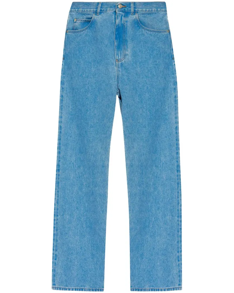 Marni Jeans mit Applikationen Cobalt