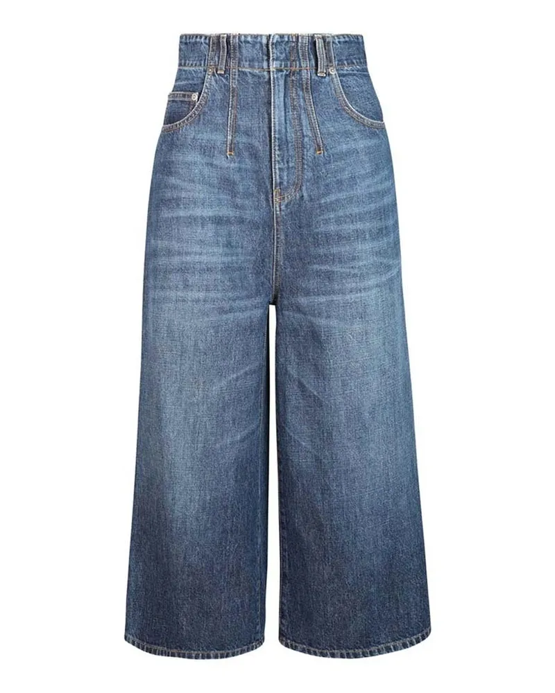 Dior Jeans mit weitem Bein Blue