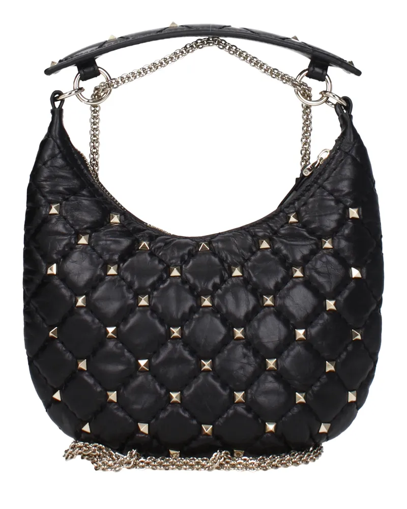 Valentino Garavani Damens Handtaschen aus schwarzem Leder -