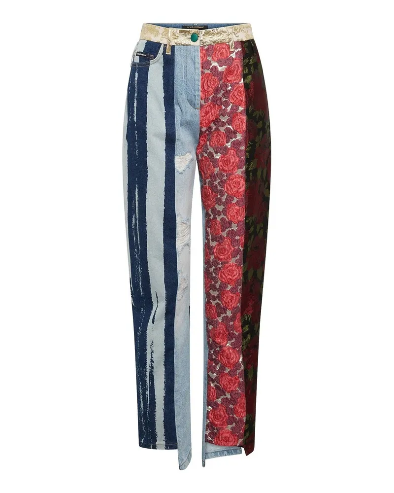 Dolce & Gabbana bestickte Jeanshosen Blue